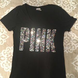 PINK Sequin Top